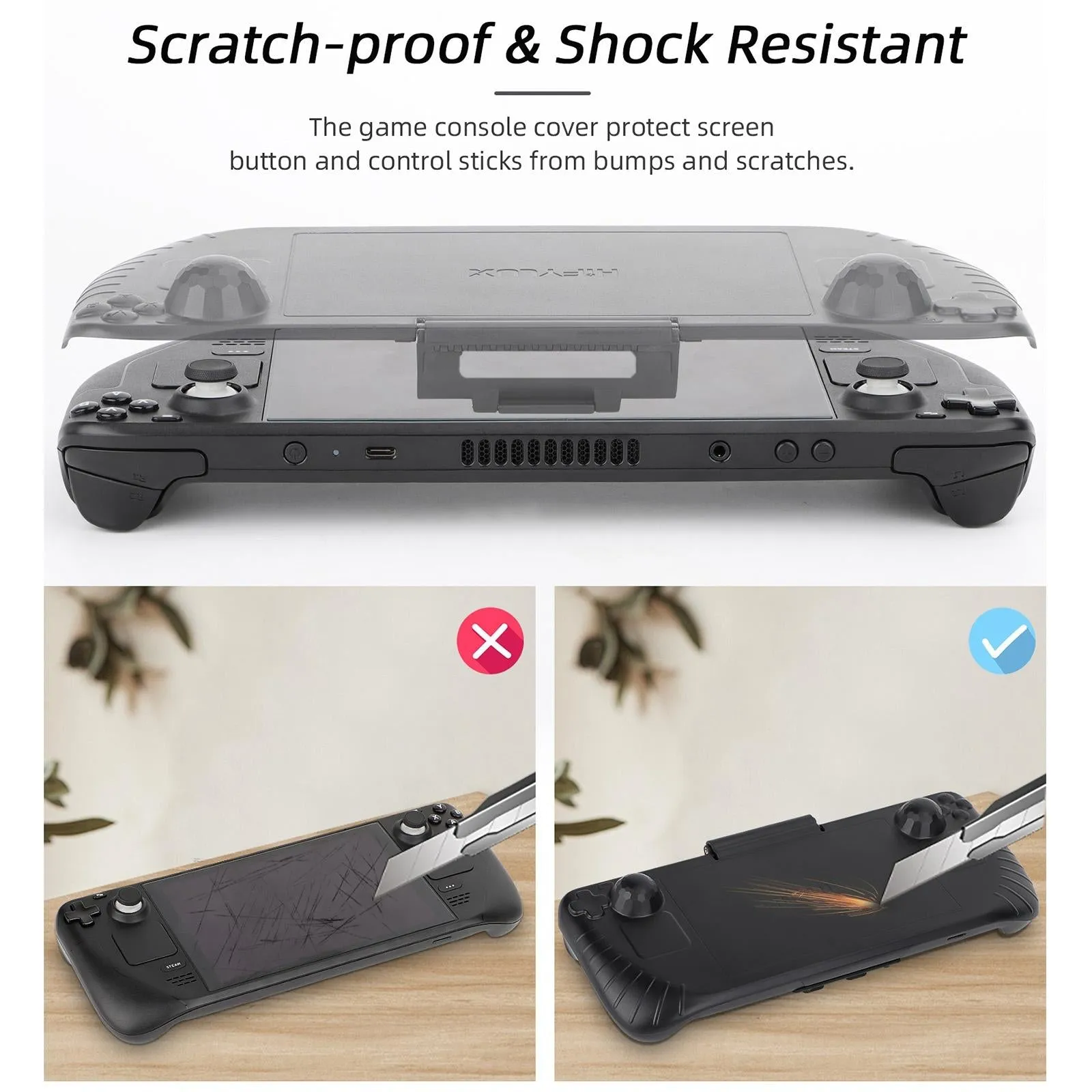 3-in-1 Gaming Console Protector | Sun Hood | Kickstand