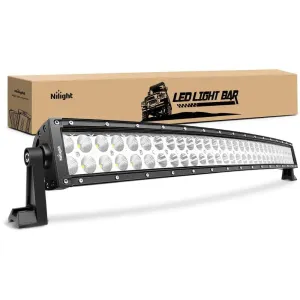32 Inch 180W Double Row Curved Spot Flood LED Light Bar