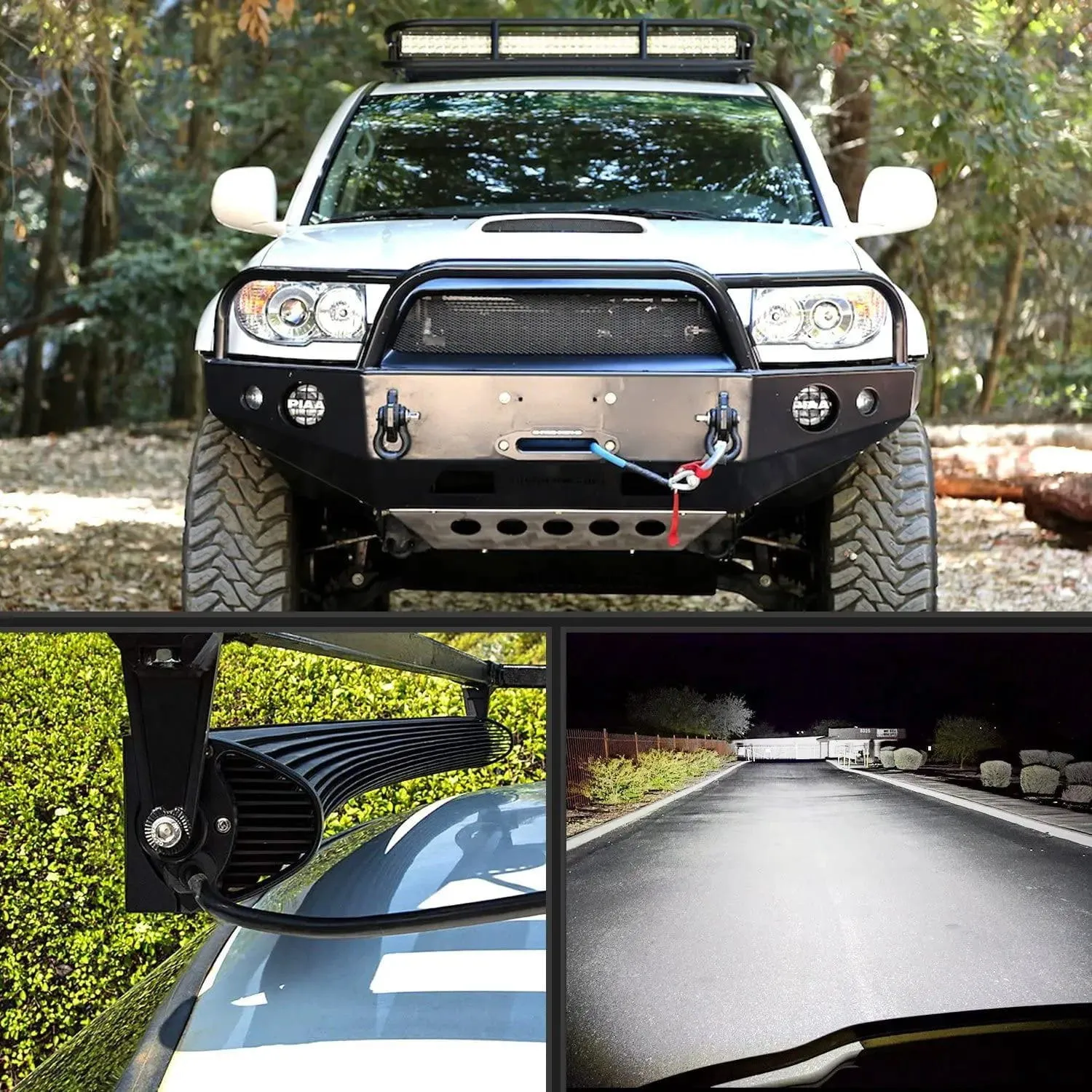 32 Inch 180W Double Row Curved Spot Flood LED Light Bar