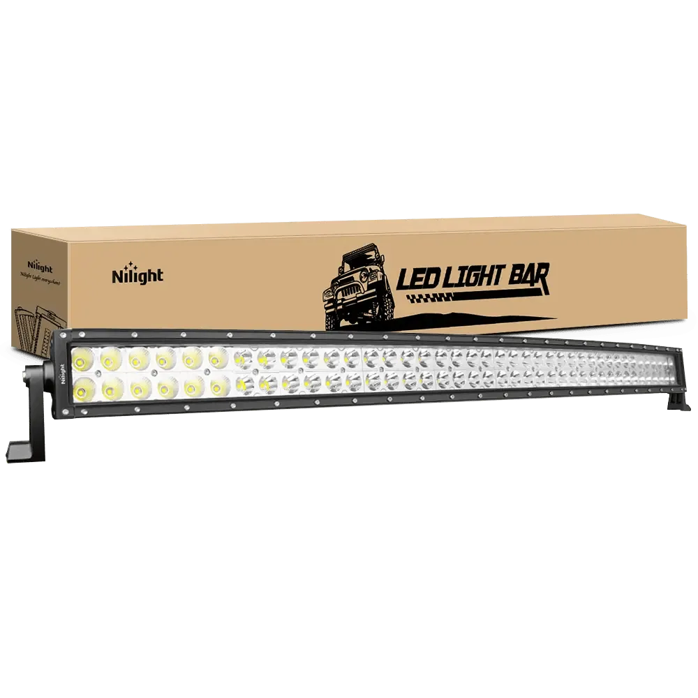 42 Inch 240W Double Row Curved Spot Flood LED Light Bar