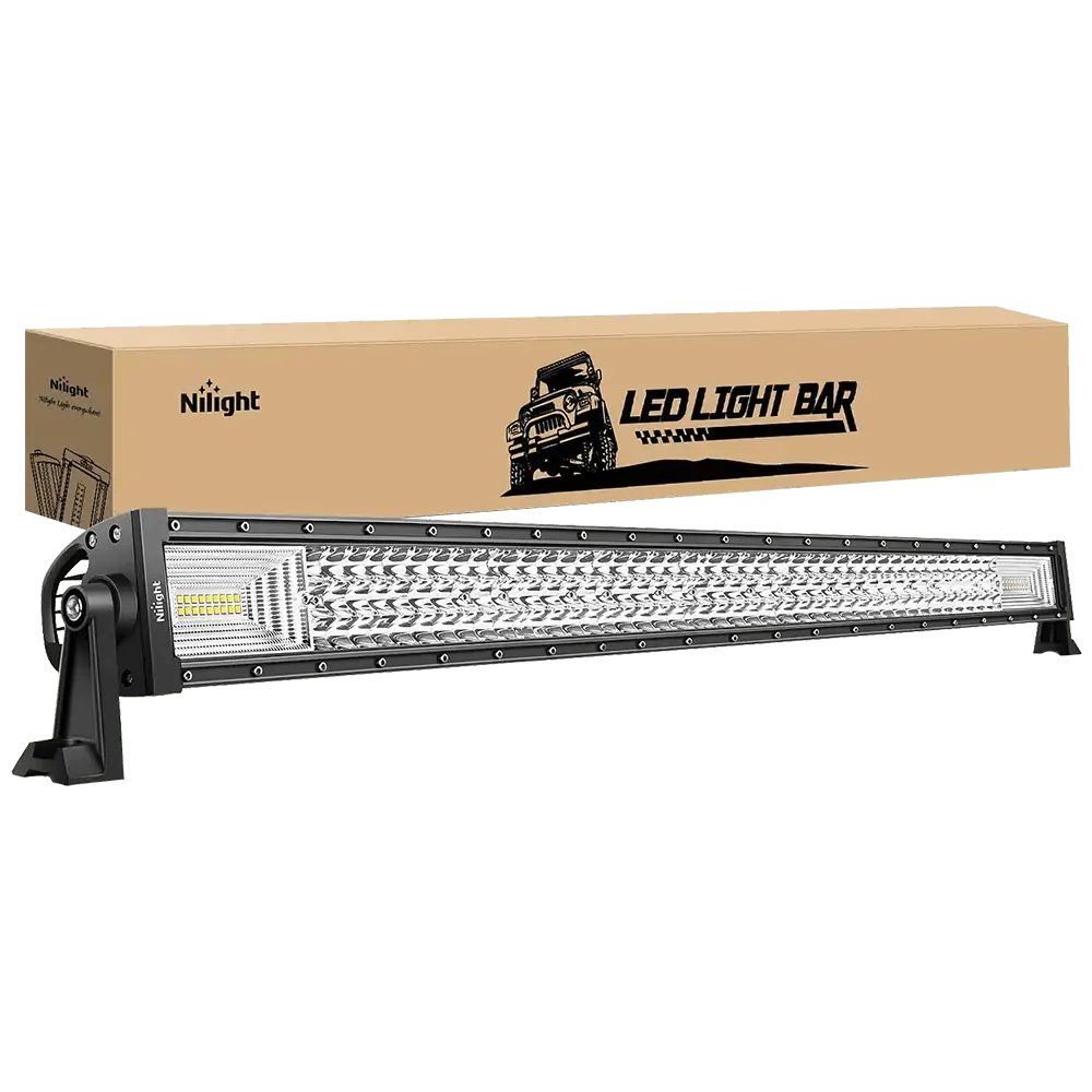 42 Inch 648W 43000LM Triple Row Spot Flood LED Light Bar