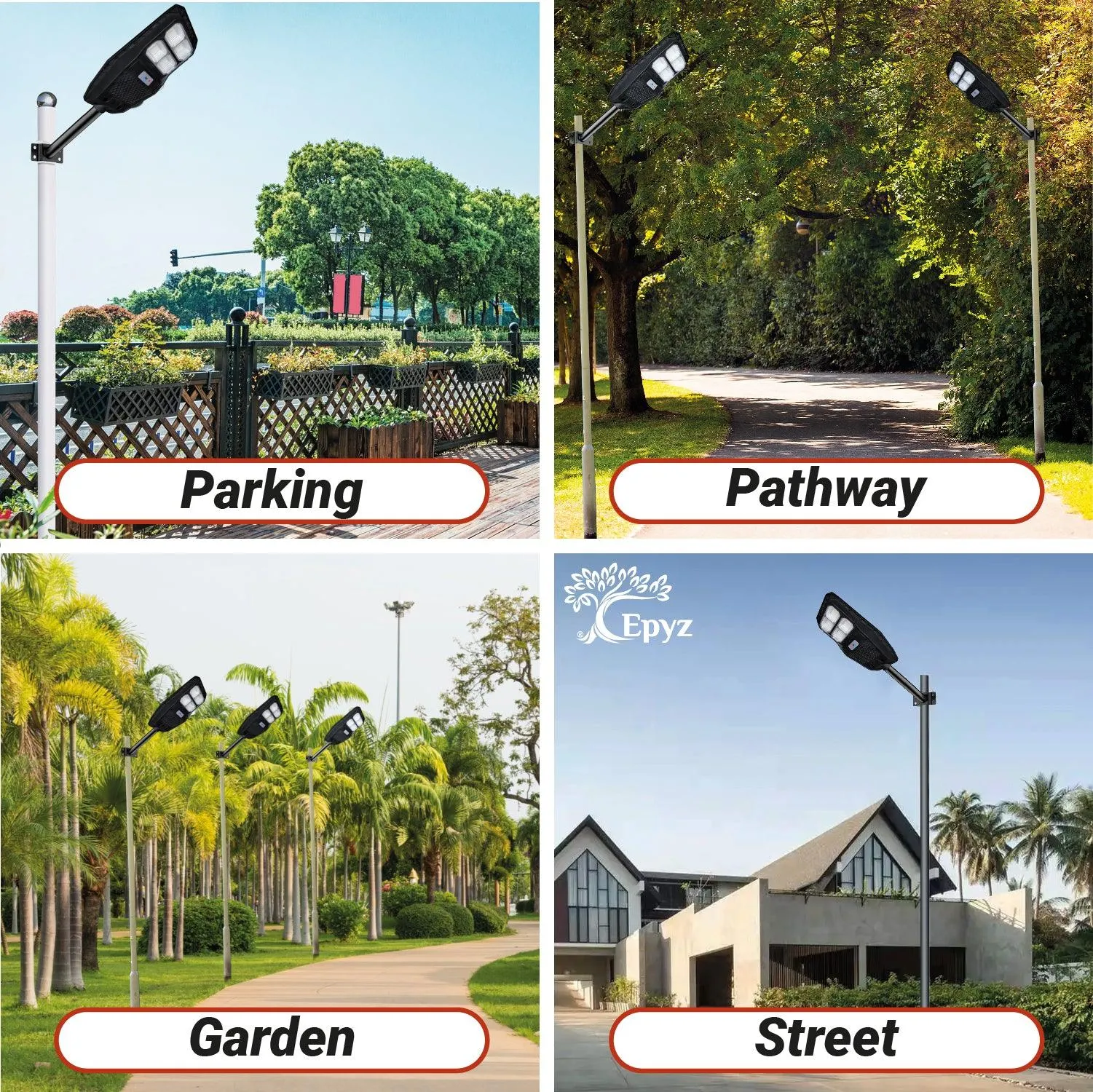 50 Watt Solar Street Light (Warm Light)