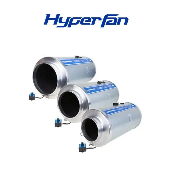 6 Inch Silenced Hyper Fan   150mm X 600mm Phresh Carbon Filter Set