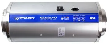 6 Inch Silenced Hyper Fan 150mm X 600mm Phresh Carbon Filter Set