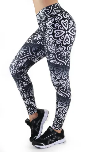 9020 Maripily Women Activewear Print Legging
