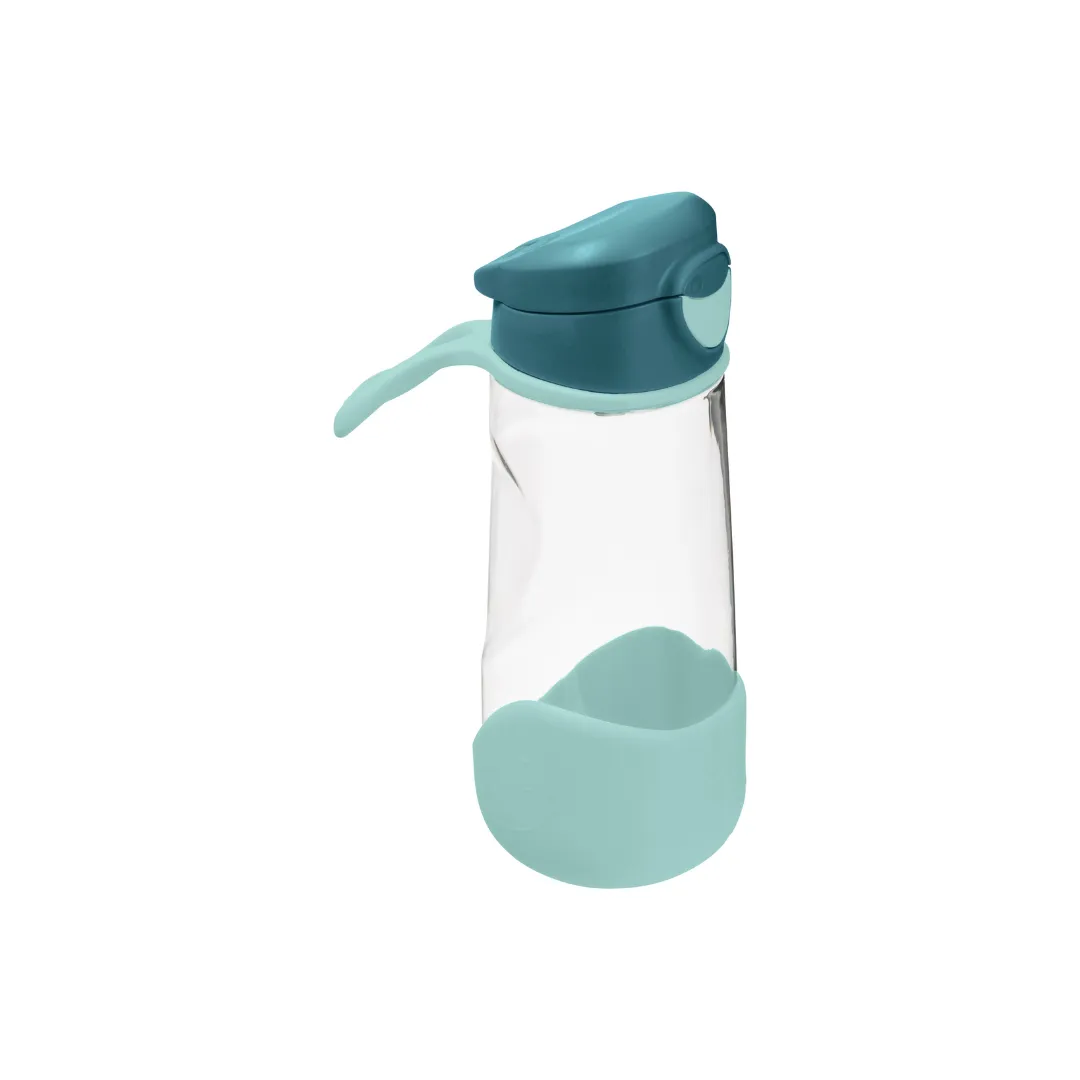 b.box Tritan Sport Spout Drink Bottle 450ml Emerald Forest Green