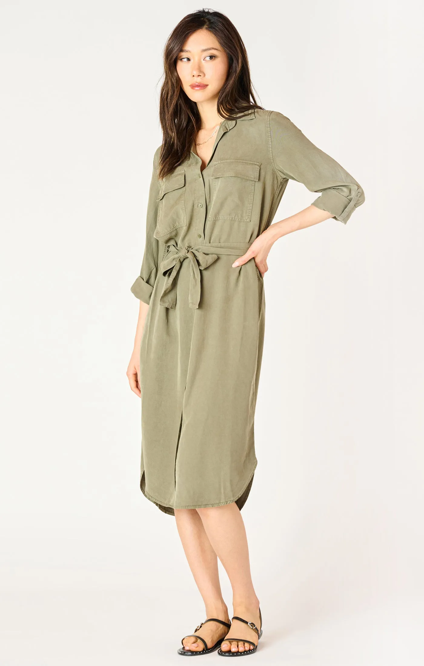 Belted Utility Dress