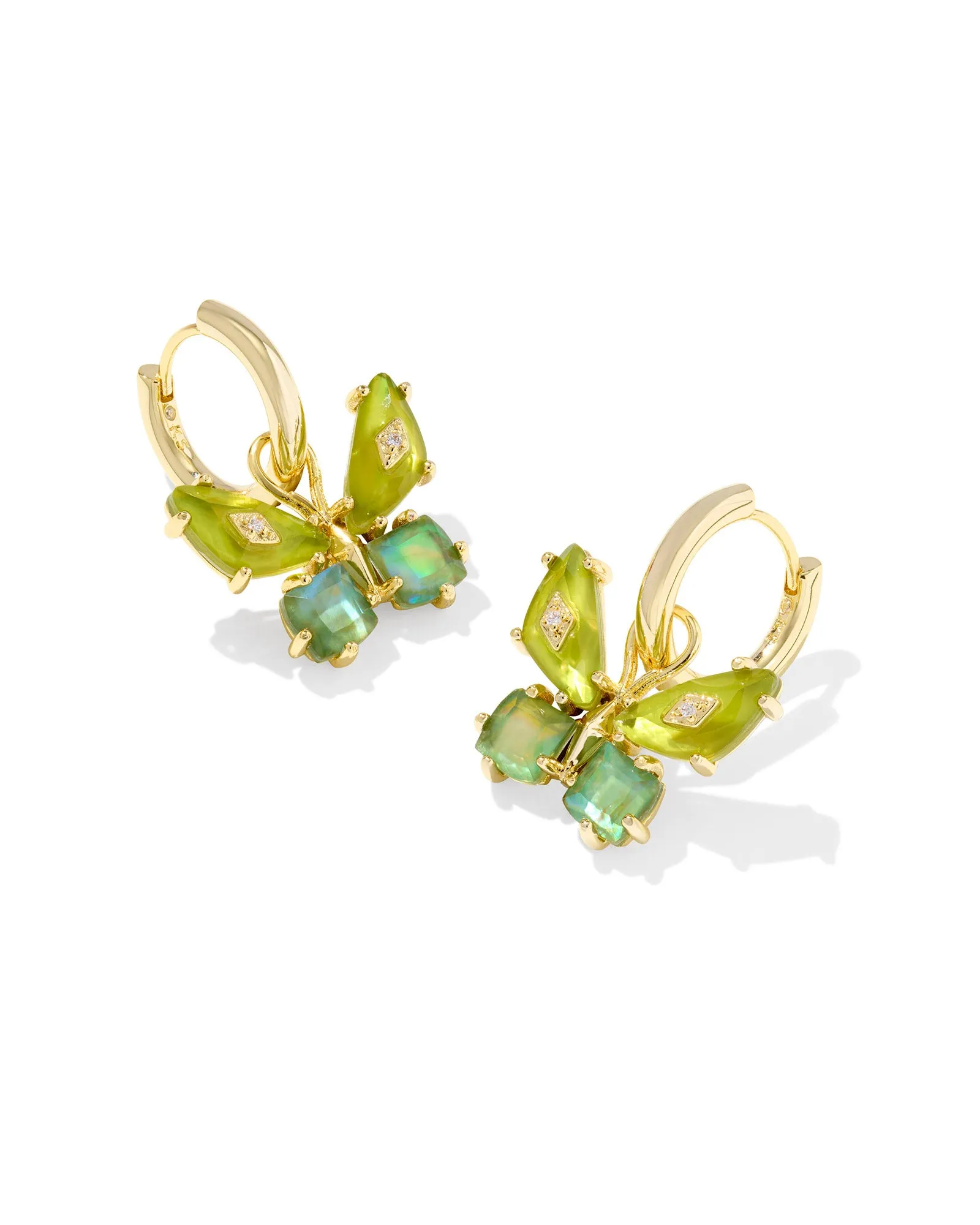 Bianca Butterfly Huggie Earrings