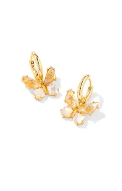 Bianca Butterfly Huggie Earrings