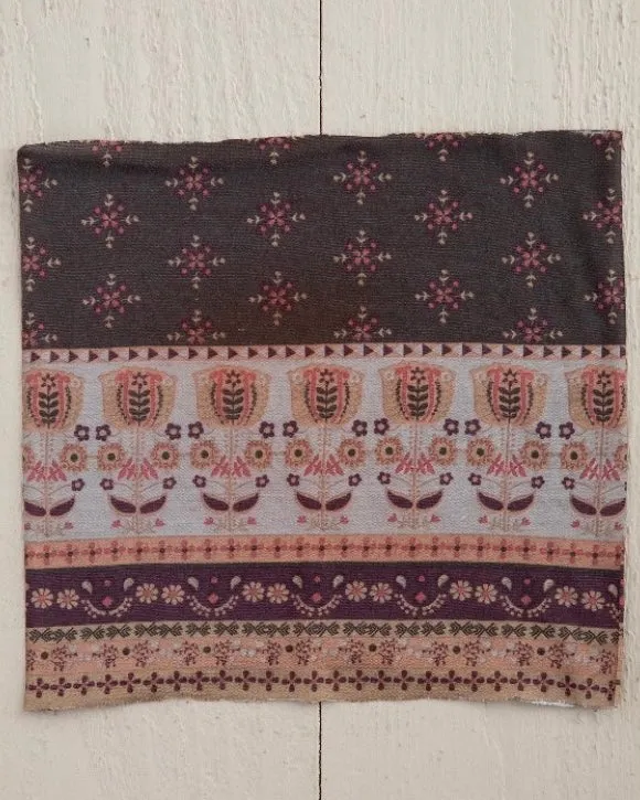 Boho Bandeau Half - Mocha Tulips