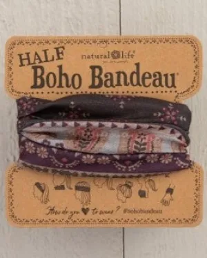 Boho Bandeau Half - Mocha Tulips