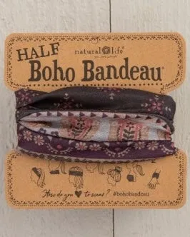 Boho Bandeau Half - Mocha Tulips