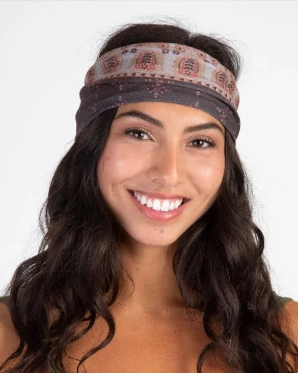 Boho Bandeau Half - Mocha Tulips