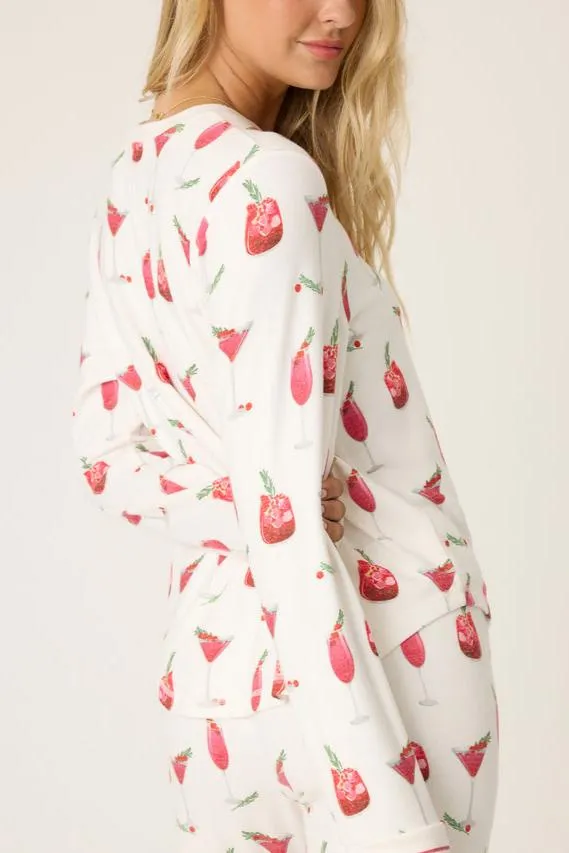 Cranberries & Cocktails Long Sleeve Top