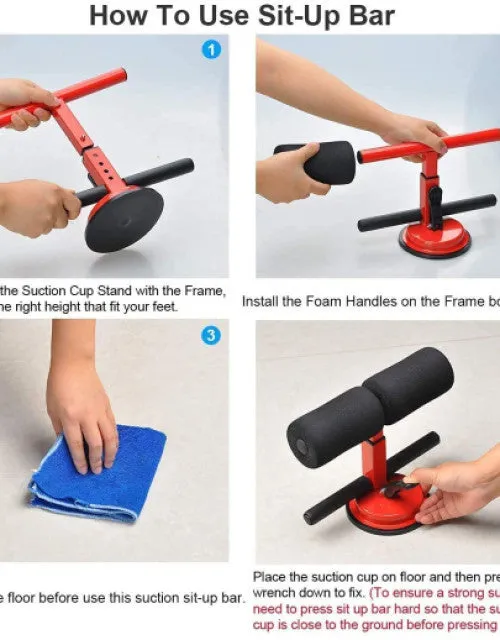 Fitness Equipment Sit-up and Push-up Assistant Lose Weight Gym Ab Exerciser Sit-up Bar