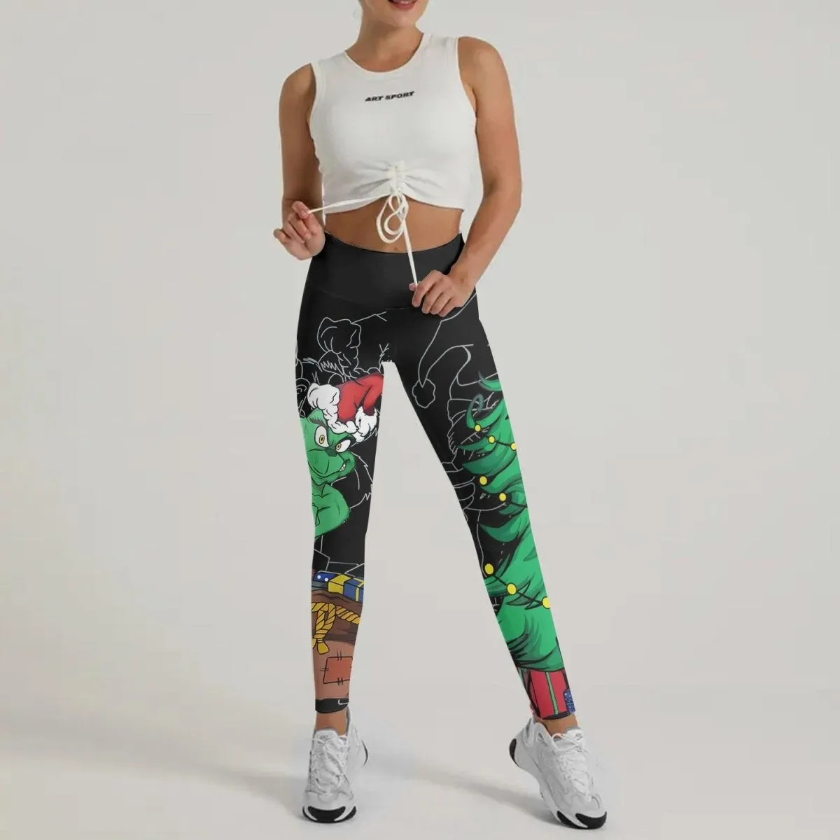 Grinch Christmas Leggings