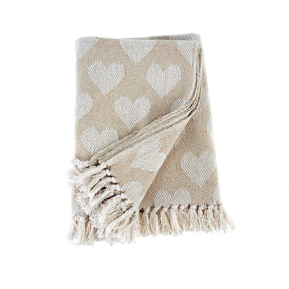 Heart Throw, White