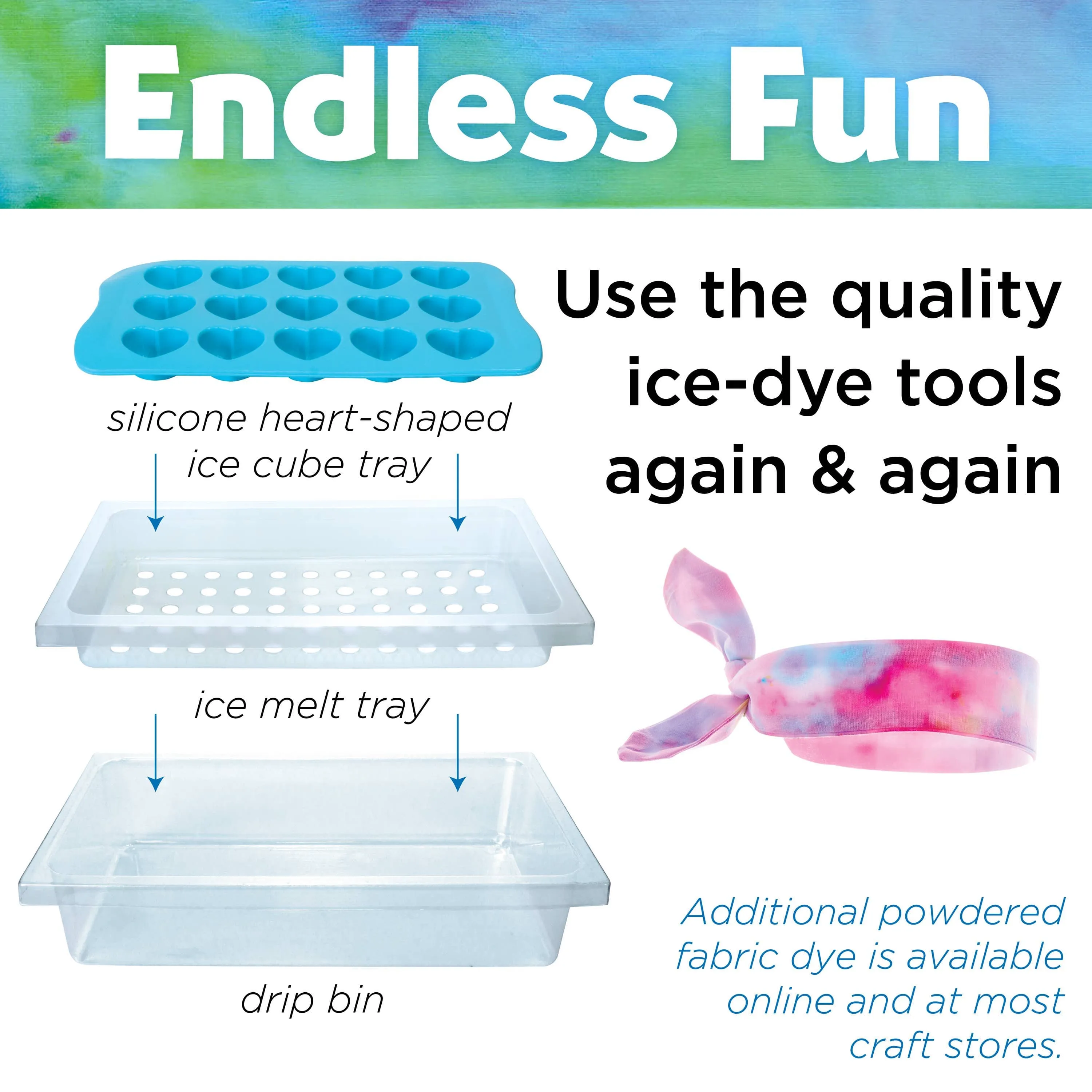 Ice-Dye Headbands