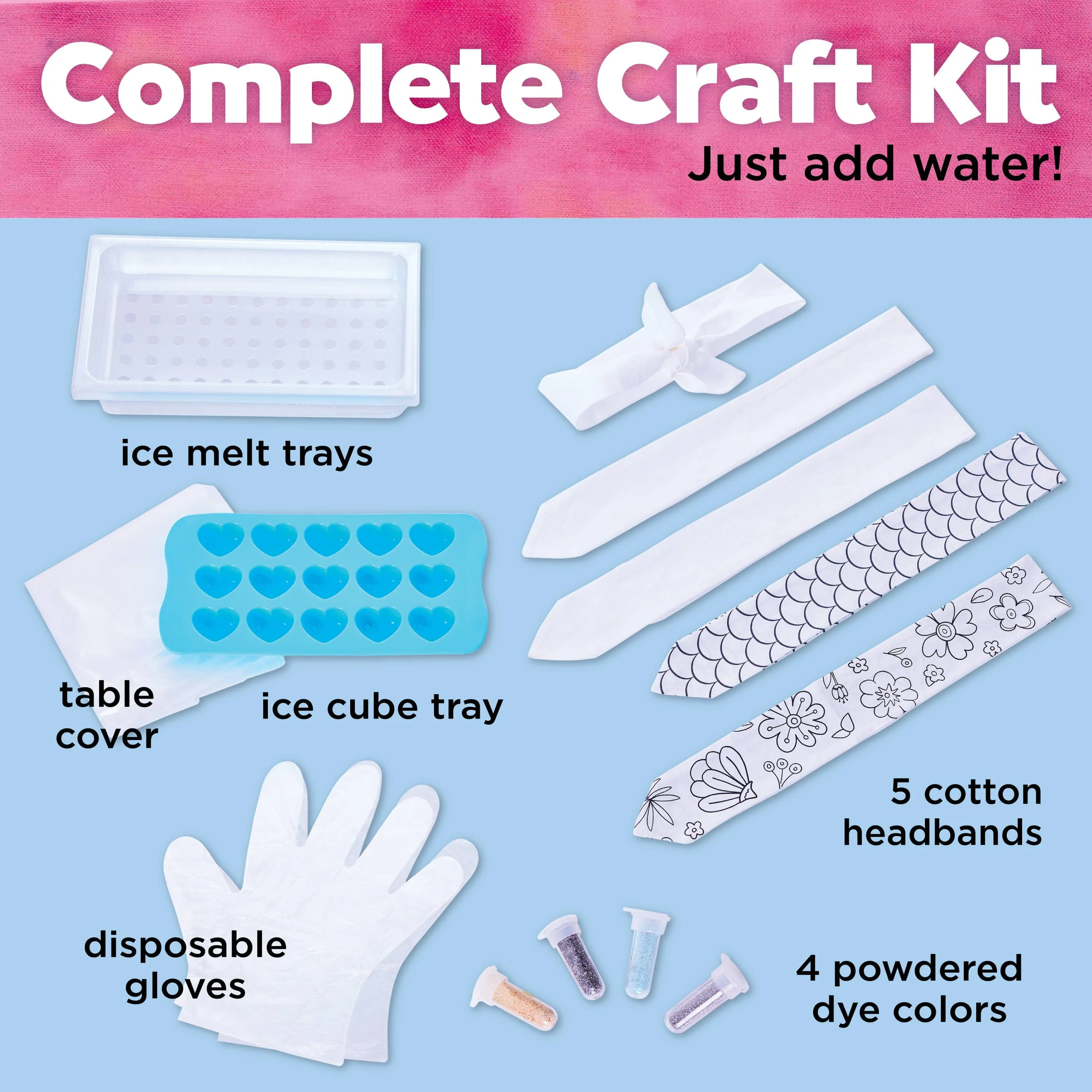 Ice-Dye Headbands