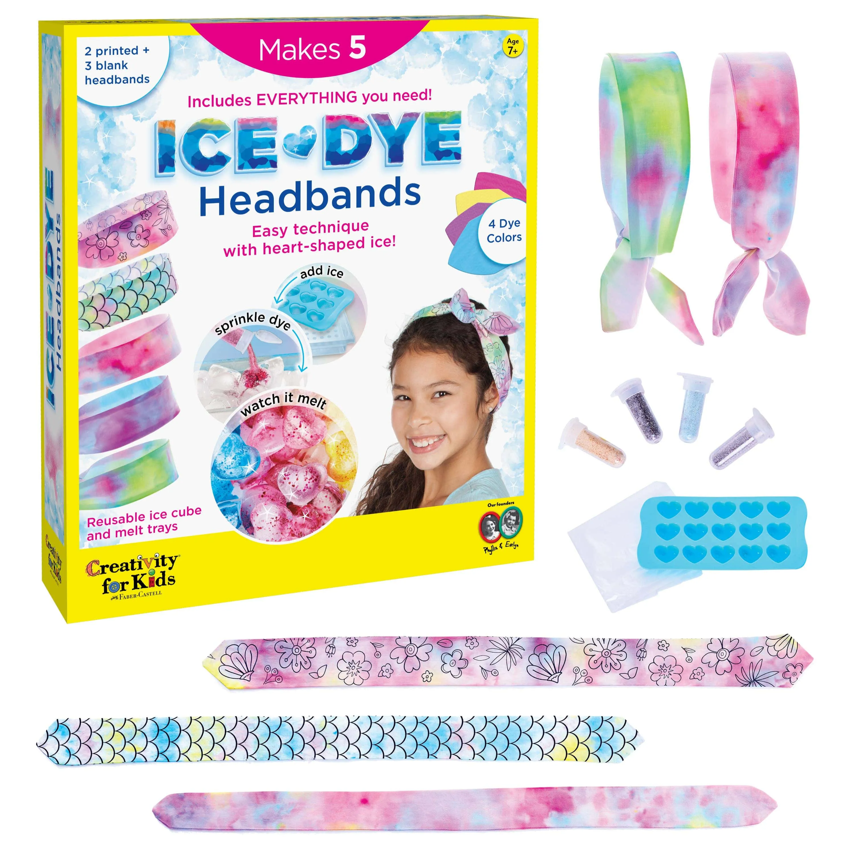 Ice-Dye Headbands