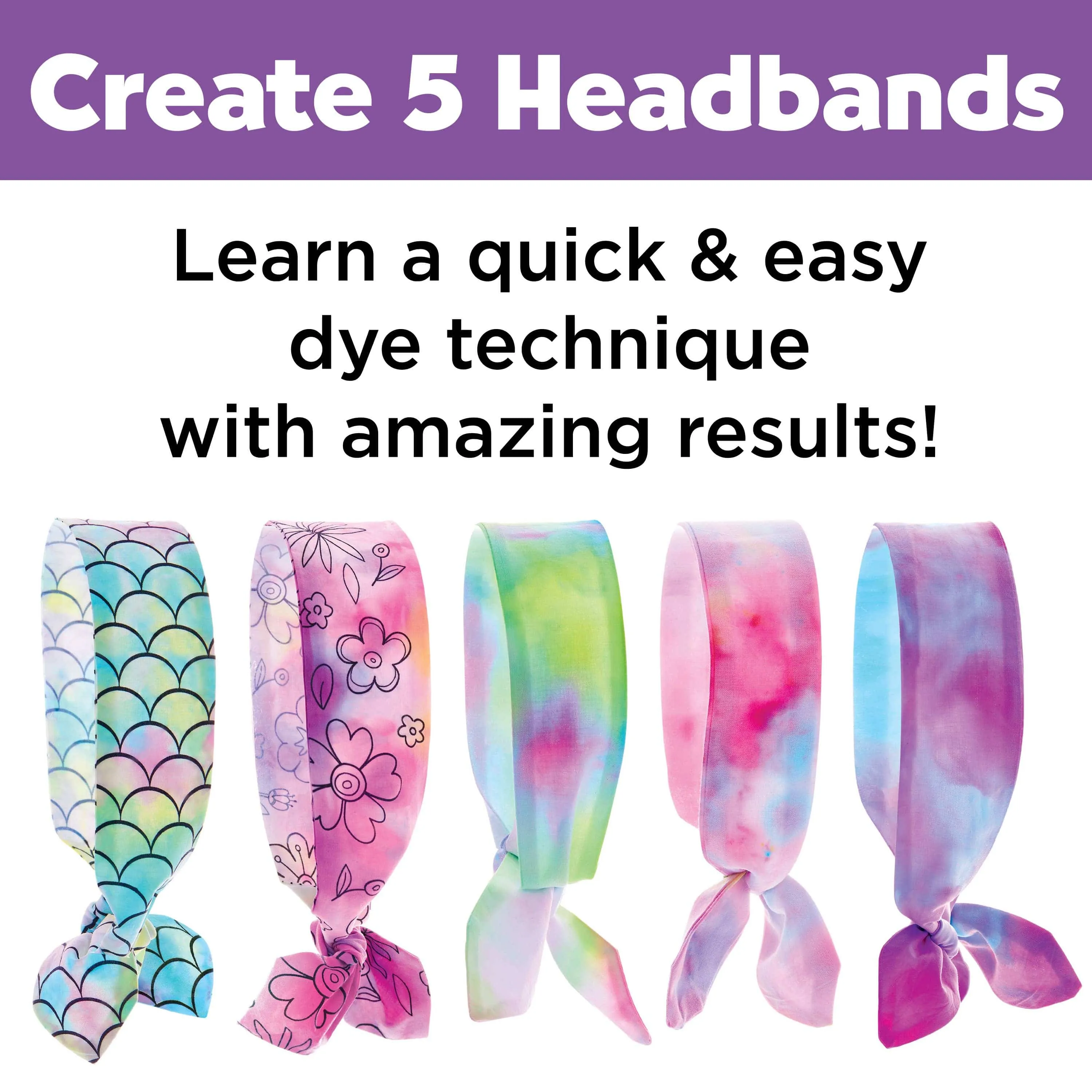 Ice-Dye Headbands