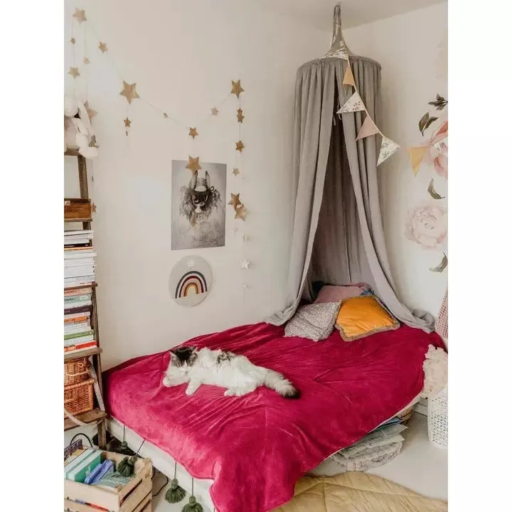 “Pigeon Grey” Linen Teepee Tent