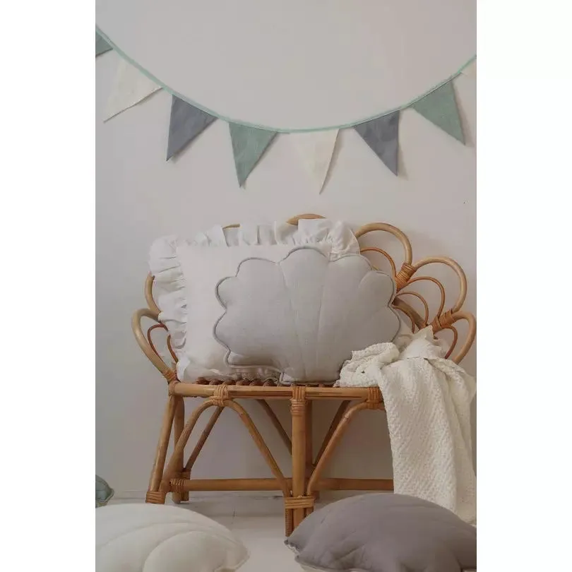 “Pigeon Grey” Linen Teepee Tent