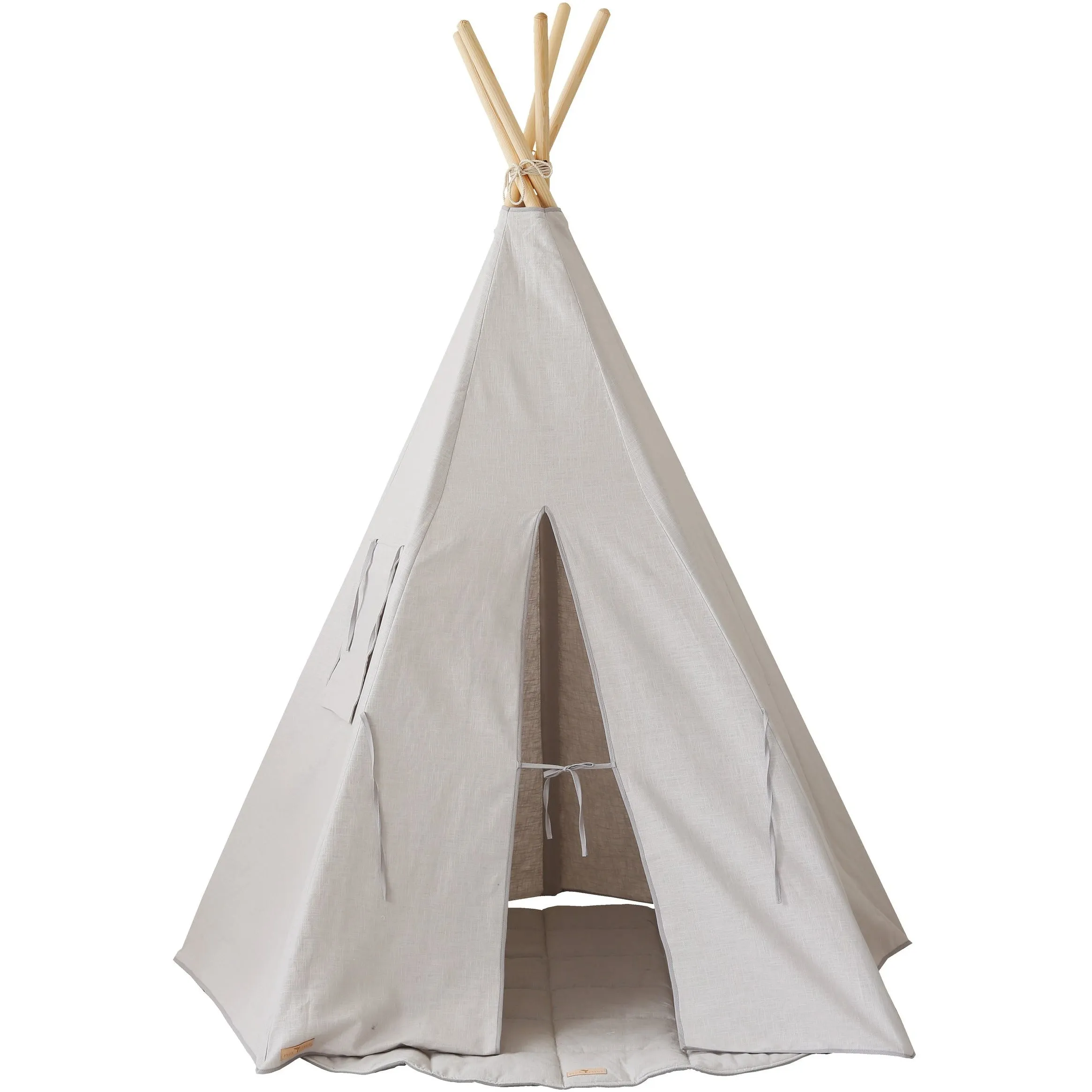 “Pigeon Grey” Linen Teepee Tent