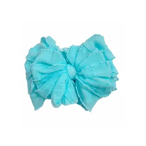 RR Ruffle Headband - Aqua