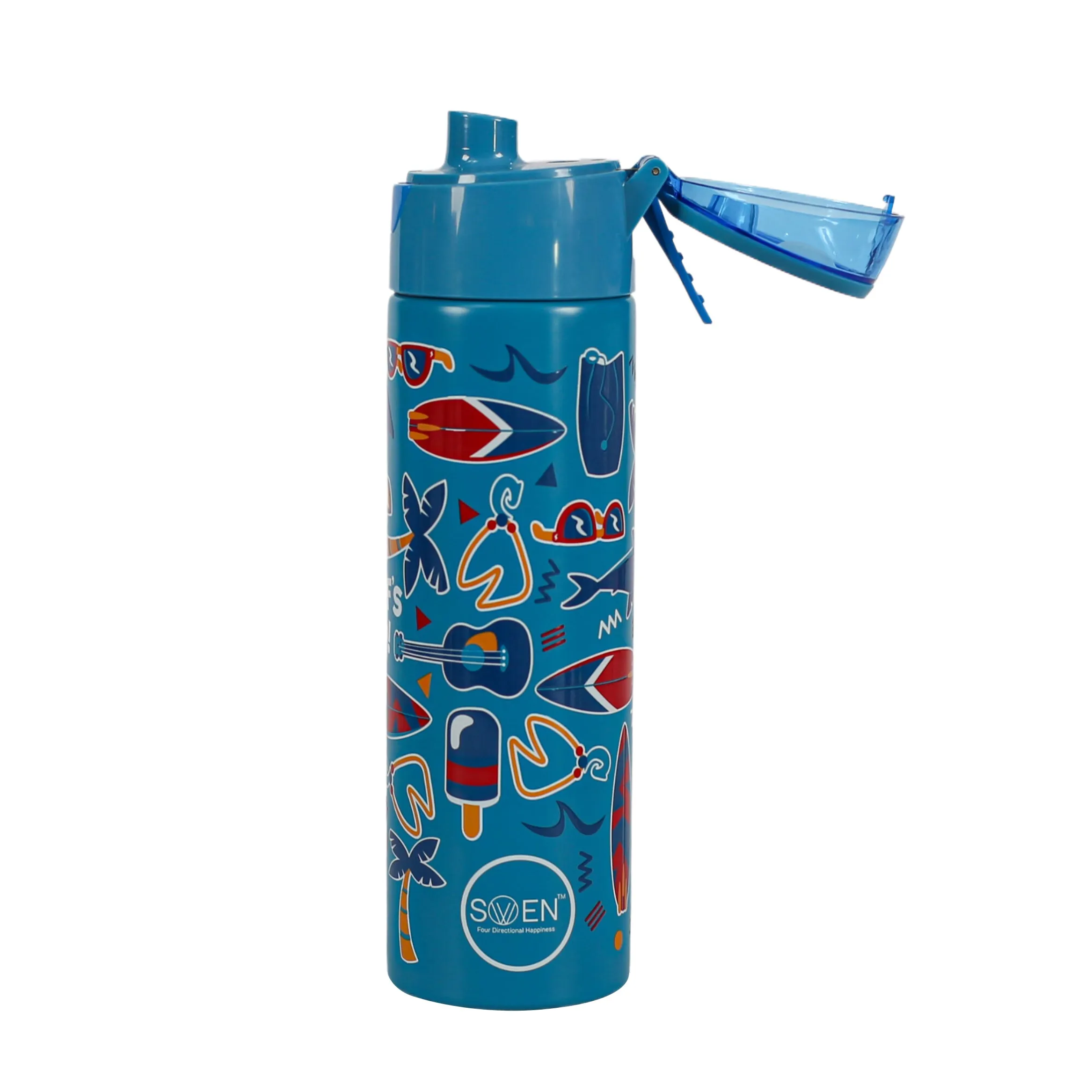 Swen Insulated Stainless Steel Mist Bottle, Blue Color - 640ml